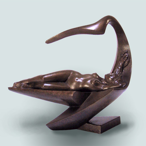solaire-sculpture-résine-femme