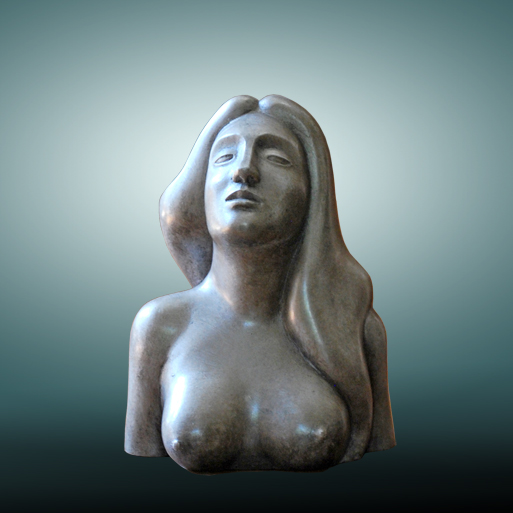 pesanteur-sculpture-résine-buste